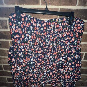 MICHAEL KORS GEORGETTE FLORAL SKIRT- Size Large